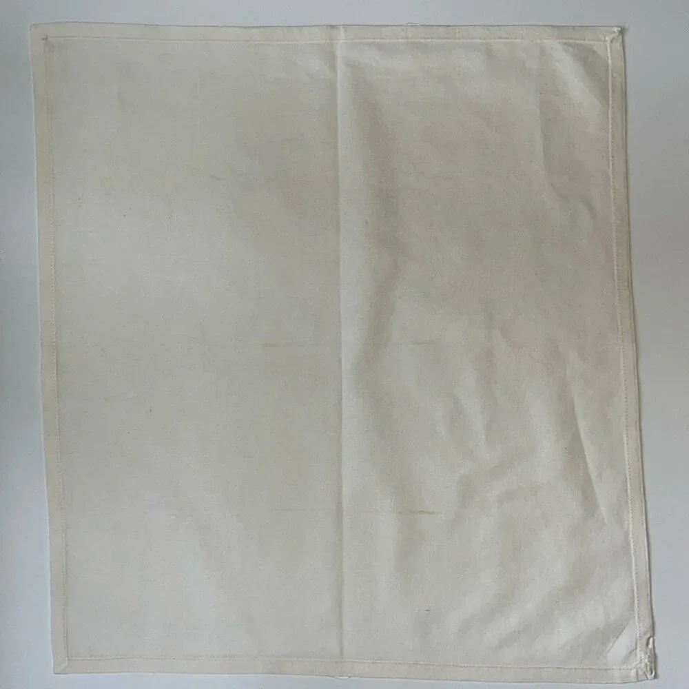 🤍✨ Off-White Cotton Fabric Napkins | Set of 4